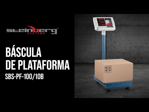 vídeo - Báscula de plataforma - 100 kg / 10 g - 40 x 30 cm - plegable