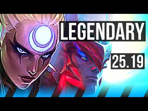 DIANA vs YONE (MID) | 6 solo kills, Legendary | KR Master | 25.19