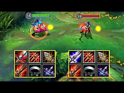 WILD RIFT: ASHE vs JINX FULL BUILD FIGHTS