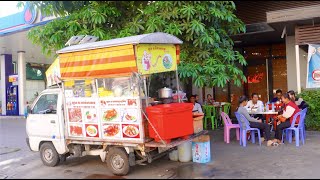 Street Food Truck in Cambodia! Amazing Wok Skill! Best Fried Rice, Fried Noodle, Noodle Soup