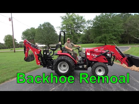 How to Remove a Tractor Backhoe