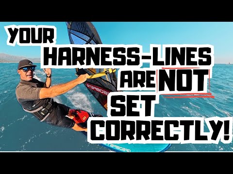Your harness lines aren't set correct! Intermediate-Advanced Windsurfing tuitorial #windsurf