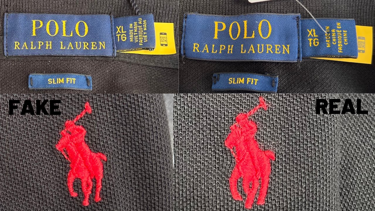 Fake vs Real Polo Ralph Lauren T-shirt / How to spot fake Polo Ralph Lauren T-shirt