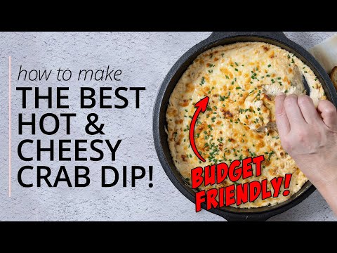 Super EASY Hot 'n' CHEESY Crab Dip | Easy Appetizers