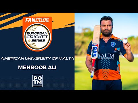POTM: M.Ali - Match 8 - AUM vs GOZ | Highlights | FanCode ECS Malta, 2022 Day 2 | ECS22.634