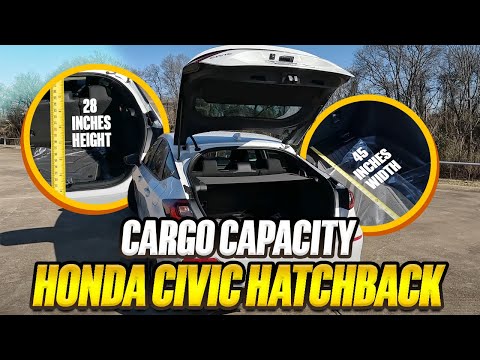 2023 Honda Civic Hatchback - True Cargo Capacity Given In Inches
