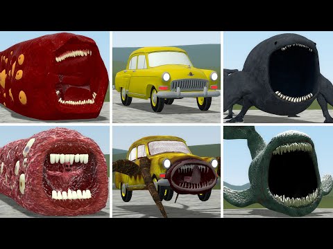 OLD AND NEW UPDATE: TRAIN EATER, CAR EATER, THE BLOOP VS ALL TREVOR HENDERSON BATTLE In GMOD!