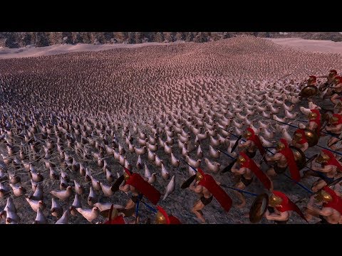 300 Spartans vs 30,000 Chickens | Ultimate Epic Battle Simulator UEBS