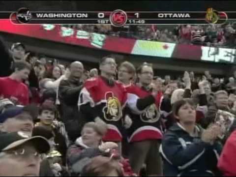 Heatley goal 1/2 vs Capitals (01/20/09)