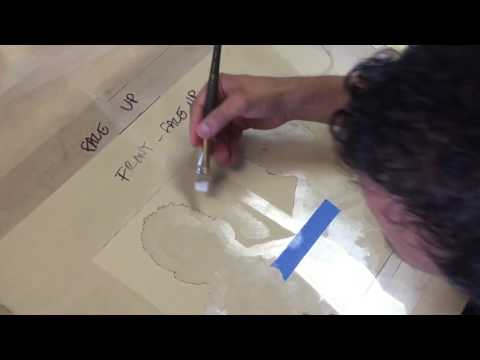 Gold Leafing Application on Paper