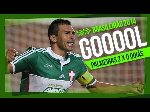 Gols - Palmeiras 2 x 0 Goiás - Brasileirão 2014