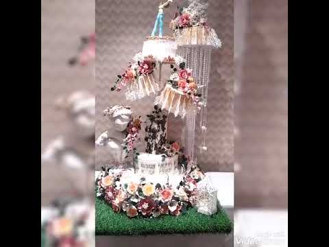 wedding structure on music theme. winning the title of best wedding cake structure award 2020.