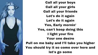 Britney Spears - Early mornin&#39; (lyrics)