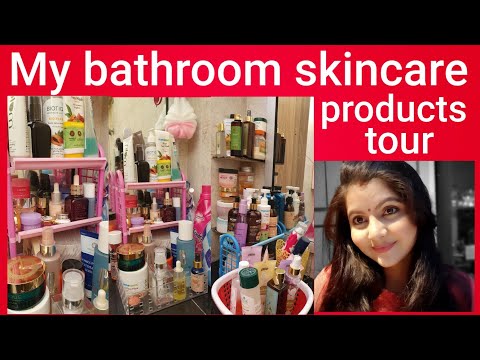 My bathroom skincare haircare products tour | क्या क्या रखती हूँ मैं अपने बाथरूम में ? RARA | Video