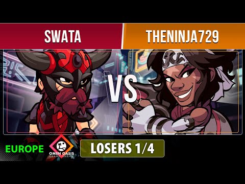 Swata VS TheNinja729 - Losers 1/4 - EU - Brawlhalla Omen Oasis Championship 2022