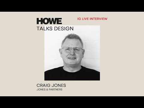 HOWE talks design with Craig Jones from Jones ... - YouTube