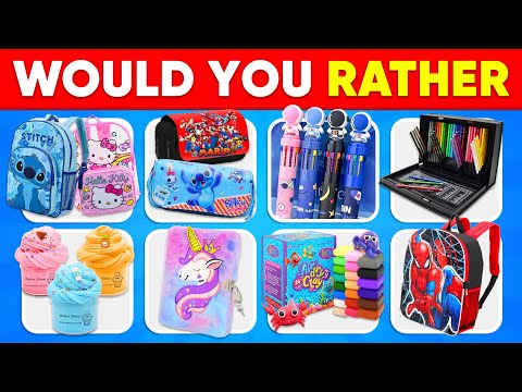 Would You Rather...? School Supplies & Stationery Edition 🌈🎒✨📓 Moca Quiz