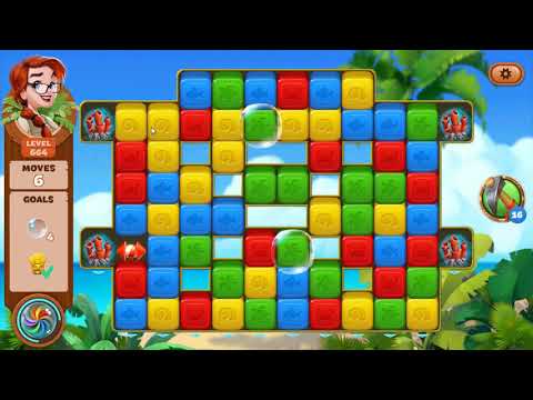 Lost Island Blast Adventure Level 664 - No Boosters