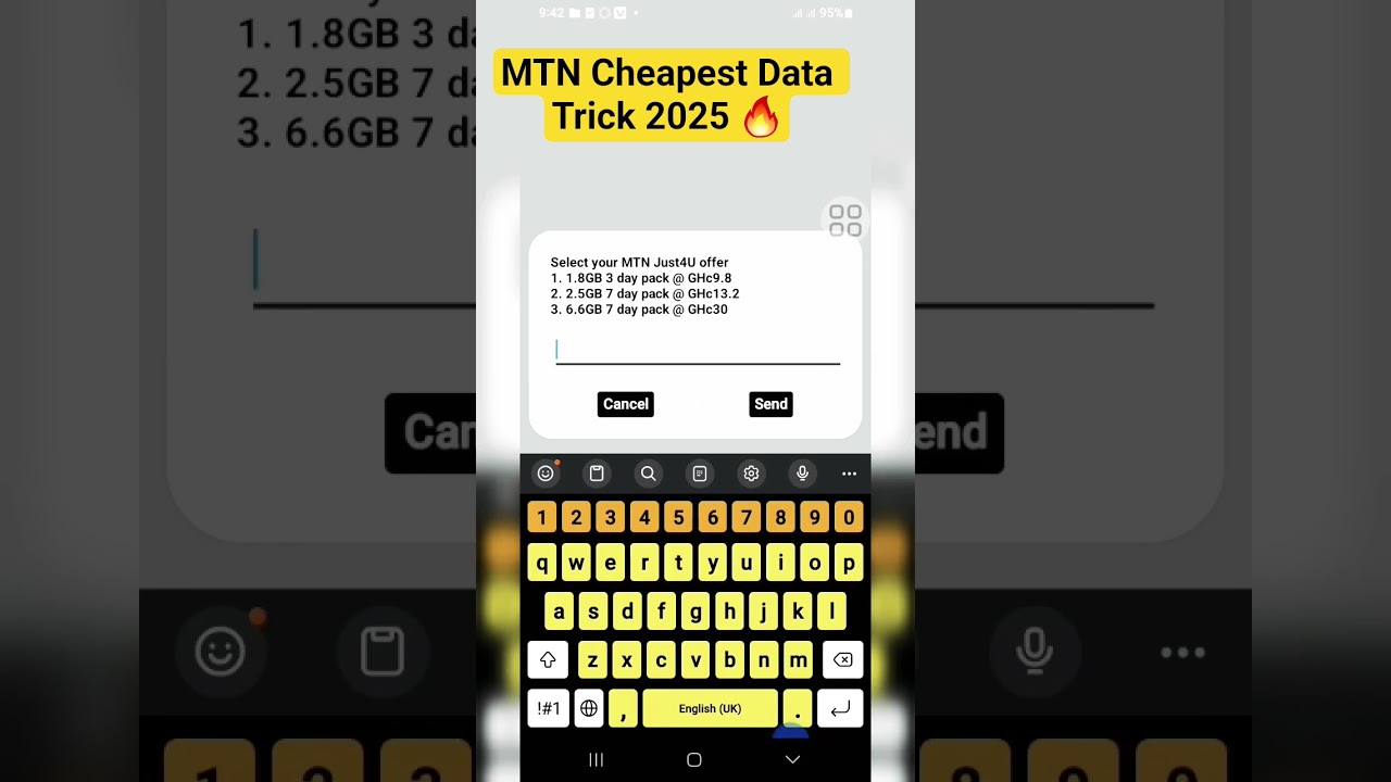 MTN Cheapest Data Trick 2025 🔥 | Buy Cheap Bundles with *550# + MoMo.#mtn #mtnghana #data #shorts