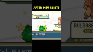Shiny Bulbasaur in Pokémon FireRed After 1485 Soft Resets! #pokemon #firered