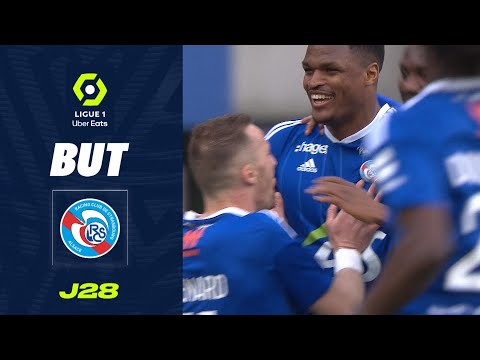 But Gerzino NYAMSI (5' - RCSA) RC STRASBOURG ALSACE - AJ AUXERRE (2-0) 22/23