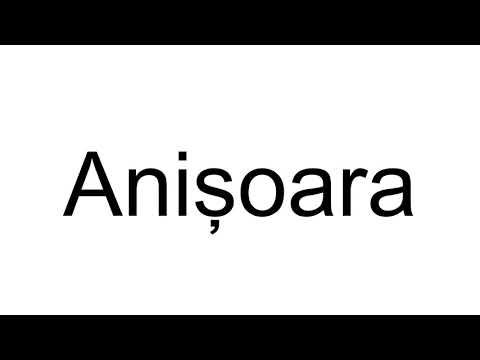 How to Pronounce Anişoara ( Romanian )