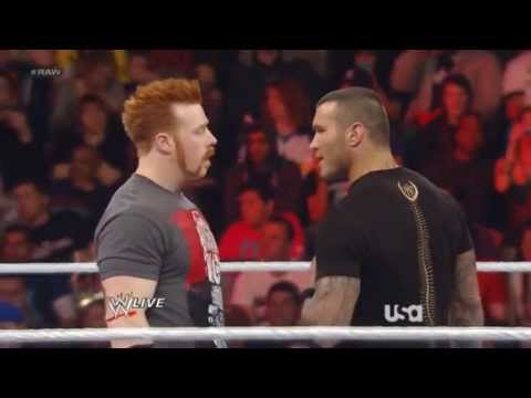 WWE RAW 4/8/13 Randy Orton Forgets His Line