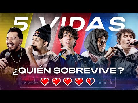 5 VIDAS CAMPEONES: MARITHEA vs JESSE PUNGAZ vs MECHA vs LOKILLO vs MCKLOPEDIA | Red Bull Batalla