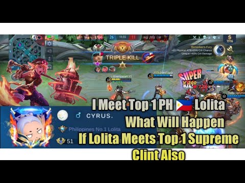 Top 1 Global Clint Supreme 🇶🇦 |MLBB2020 | i Meet Top 1 PH Lolita in Classic What will Happen.#MLBB