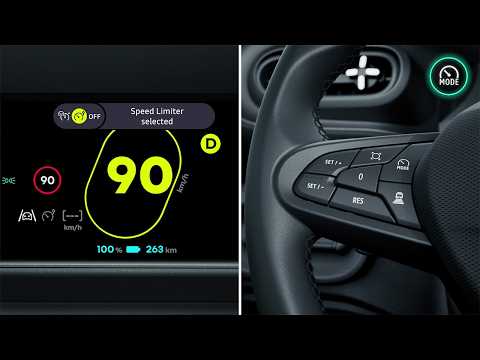 Renault Twingo E-Tech eléctrico - videotutorial - el limitador de velocidad