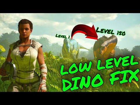 How To FIX LOW LEVEL DINOS IN Ark Survival Ascended on The Island!!!