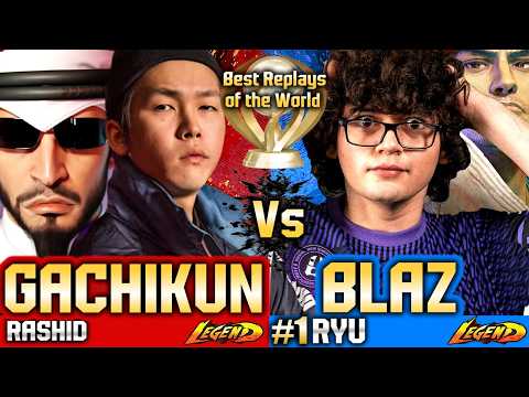 🔥SF6 Ryu (BLAZ in JAPAN🔥vs GACHIKUN) Rashid ▰ Street Fighter 6 Gameplay High Level