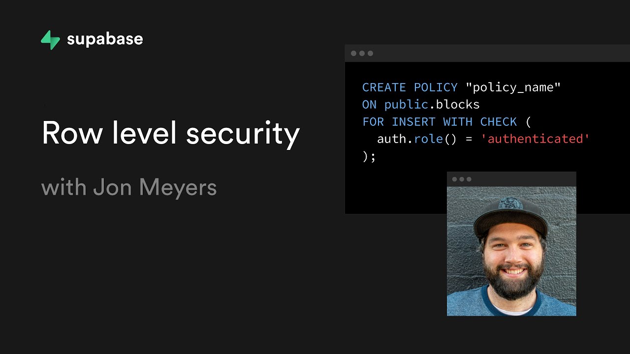 Implement Authorization using Row Level Security (RLS) with Supabase (Step By Step Guide)