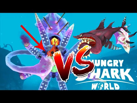 Buzz vs Giant BOSS Squid | New SHARK | Hungry Shark World