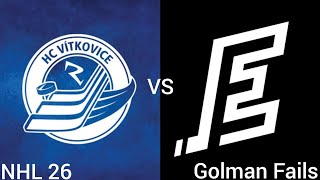 HC Vítkovice Ridera vs HC Energie Karlovy Vary | Golman Fails (NHL 26 / PS5)