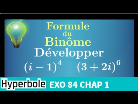 Formule du binôme de Newton • pour développer avec nombres complexes Terminale Option Maths Expertes