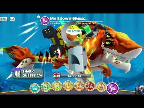 Hungry Shark World - Meltdown Shark Unlocked Bigger, Stronger & Faster - Android Gameplay