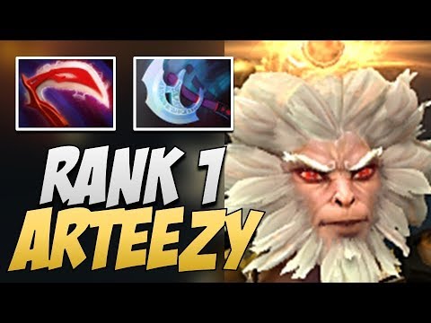 EG.Arteezy Monkey King - RANK 1 MMR in 7.20 | Dota Gameplay