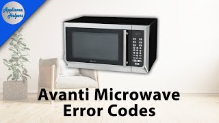 Avanti Microwave Error Codes