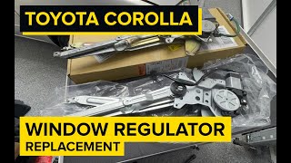 1998-2002 Toyota Corolla Window Regulator Replacement