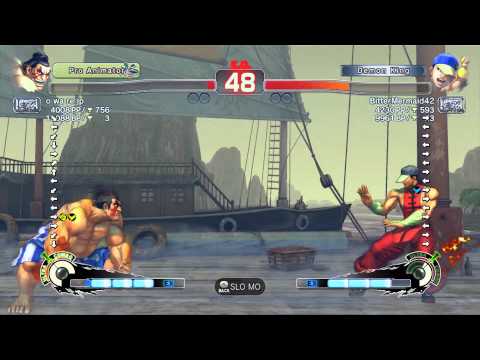 USFIV~ E.Honda (o wa re jp) vs  Yun (BitterMermaid42) HD