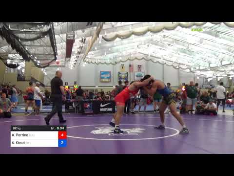 2018 UWW Cadet And U23 Nationals/U23 Freestyle 92 Round Of 64 - Anthony Perrine (Bull) Vs. Kellan