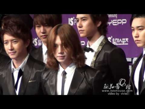 [Fancam] 091210 Golden Disk Awards Heechul Hangeng 1 Press