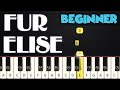 Fur Elise Beethoven Right Hand Only BEGINNER PIANO TUTORIAL SHEET MUSIC By Betacustic