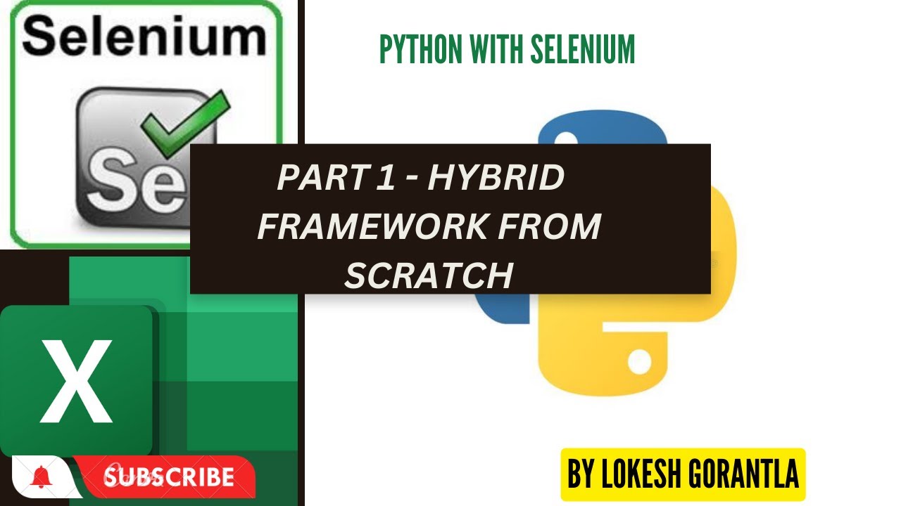 Part 1: Hybrid Framework with Selenium Python | Pytest | pytest html | Parallel | Screenshot