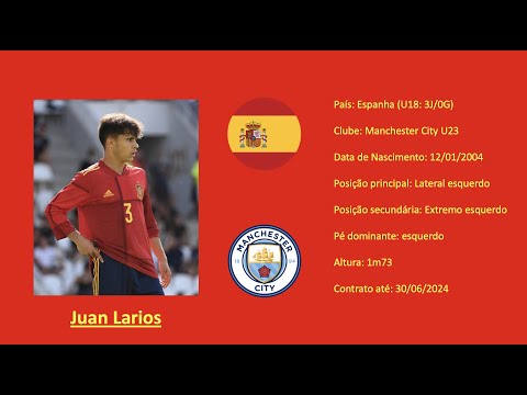 Juan Larios (Southampton | Manchester City) footage vs France U18