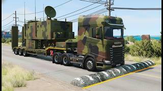 Truck vs Speedbumps | BeamNG Drive  #shortvideo #beamngdrive #shorts #india #truck #speedbump