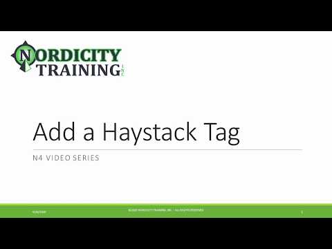 Add Haystack Tags to Objects in a Niagara (N4) Station