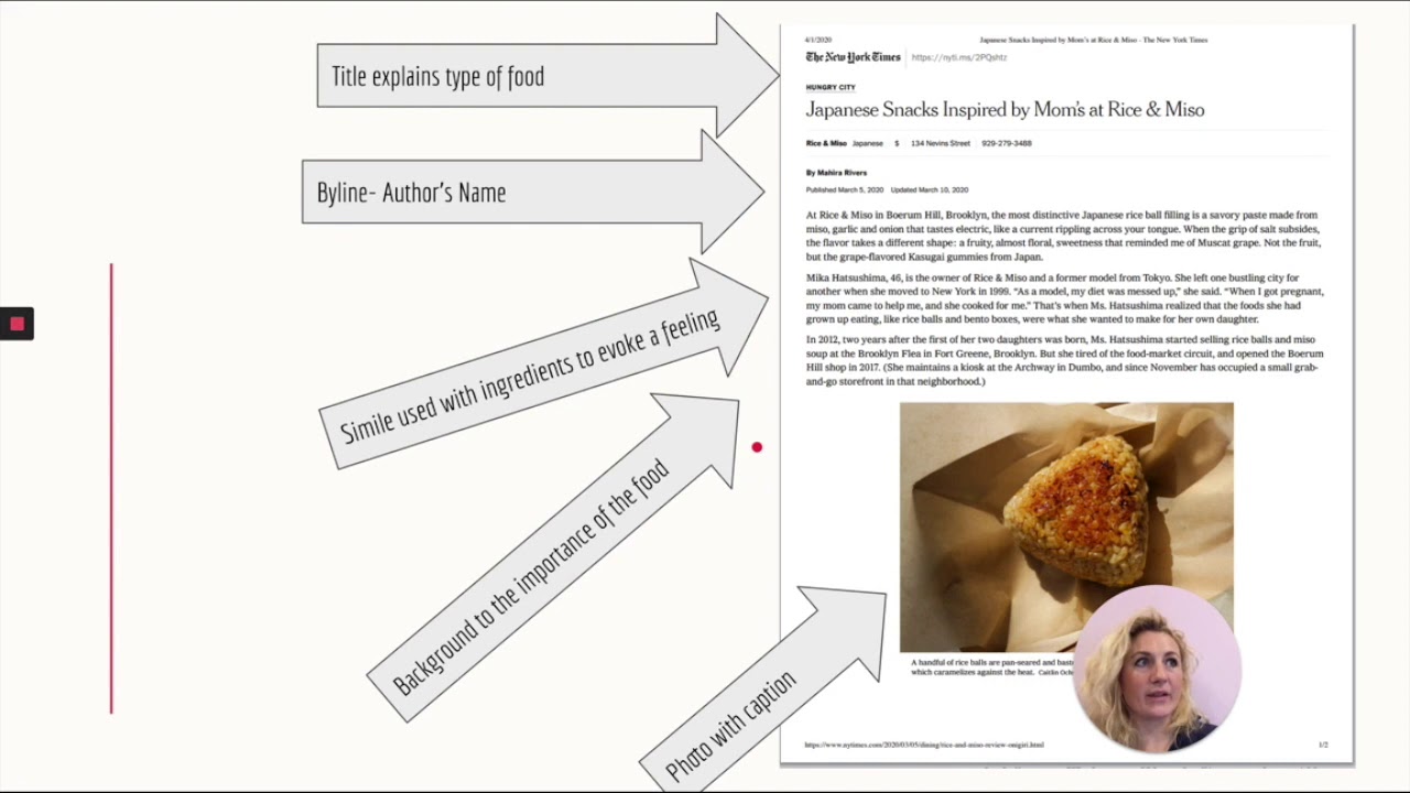 How do you write a good food review?