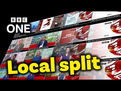How BBC One splits up into 16 versions for local headlines